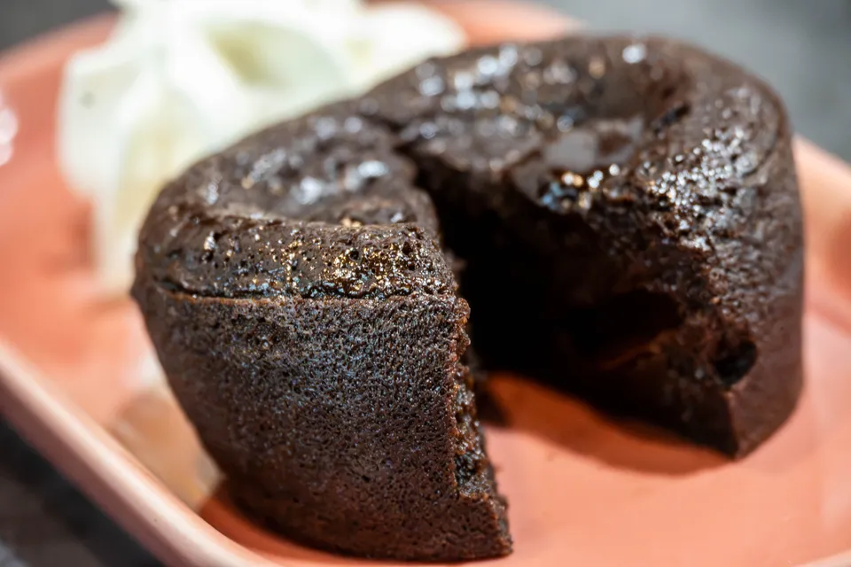 Coulant de chocolate partido